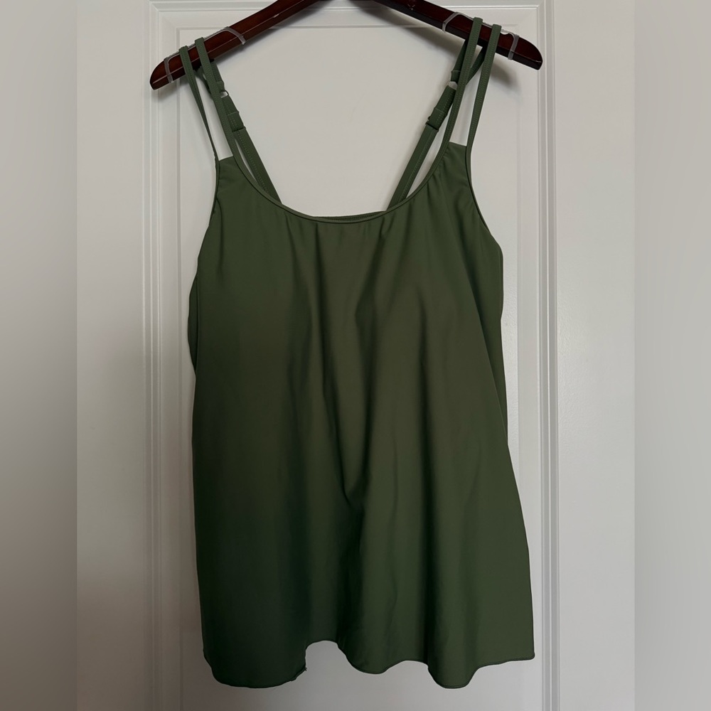 Olive Green Women's Takini Top NWOT